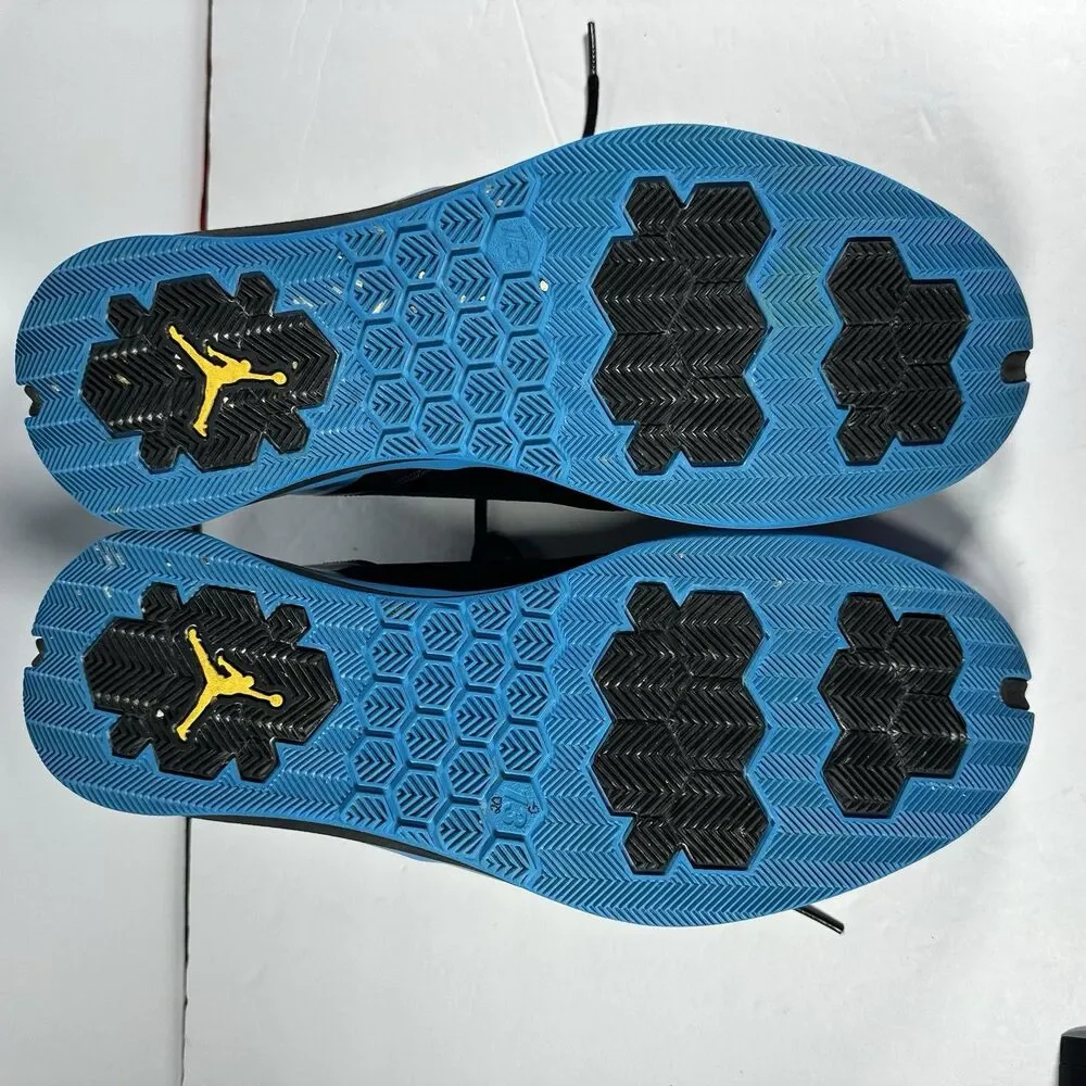 Jordan CP3.V 5 Chris Paul Black Orion Blue Yellow 467821-015 Men's Size 13